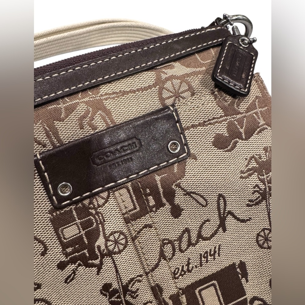 Coach Tan and Brown Messenger Bag - Picture 2 of 7